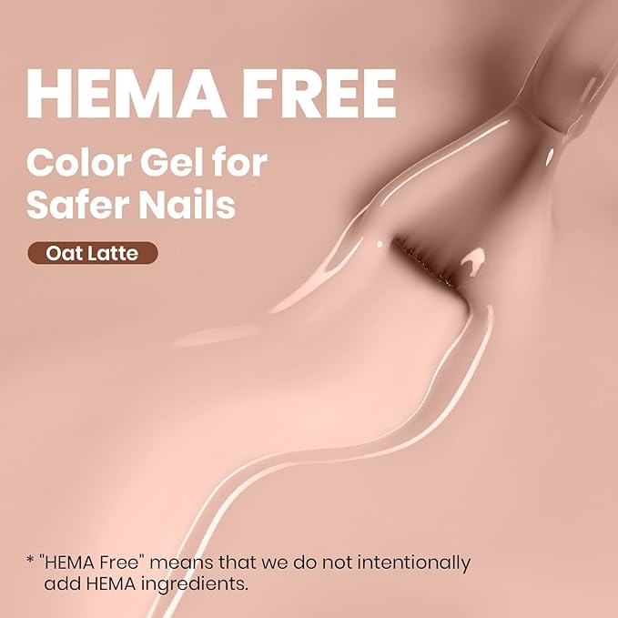 Beetles Nude Brown Gel Nail Polish - 15ml Hema Free Natural Nude Jelly Gel Polish Nail Concealer Fall Color Sheer Translucent Effect Soak Off UV Oat Latte Collection Nail Art Manicure Gift for Women