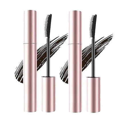 Tubing Mascara Black & Brown for Lash Makeup, Natural Defining Curling Eyelashes, Waterproof, Smudge-Proof, for Volumized Lashes