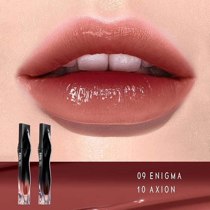 STELLAR DUST LIP STAIN-Long Lasting, Waterproof and Transferproof Lip Tint, Glossy Finish Lip Gloss, Lightweight Lipstick, High Coverage, Vivid Color (10)