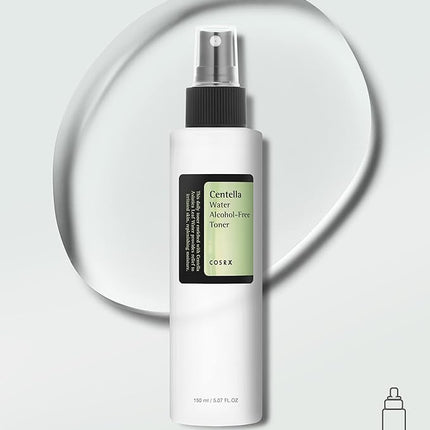 COSRX Alcohol-Free Cica Toner, 150ml / 5.07 fl.oz | Spray-type Korean Toner with Centella Asiatica for Hydrating & Soothing Redness | Korean Skin Care, Not Tested on Animals, Paraben Free