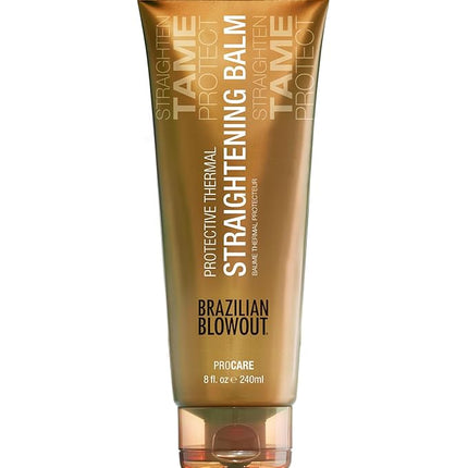 Brazilian Blowout Protective Thermal Straightening Balm, 8 Fl Oz (Pack of 1)