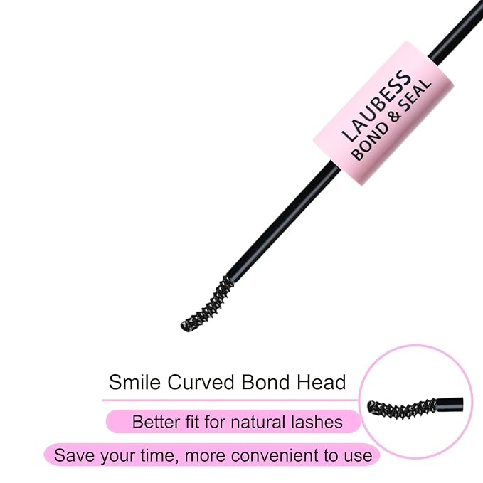 Lash Bond and Seal Mascara for Long Lasting Waterproof Eyelash Extensions - 5ml+5ml