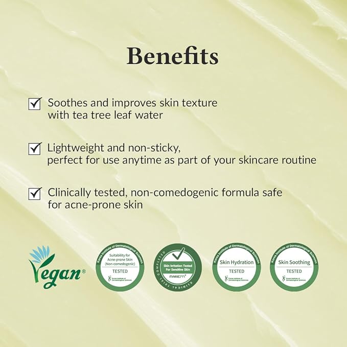 Dr.Althea 345 Relief Cream | Moisturizer for Soothing Recovery and Blemish Care with Tea Tree Leaf Water & Niacinamide | Korean Vegan Skin Care for All Skin Types, 1.69 Fl Oz (Ver.2 - Pack of 1)