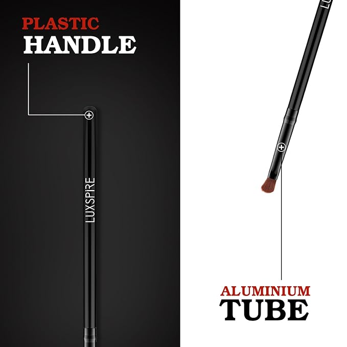 Luxspire Lip Brush Concealer Brushes 2 Pieces, Lipstick Gloss Brushes Applicators Eyeshadow Lip Liner Makeup Brush Cosmetics Make Up Tools, Small Make Up Brushes