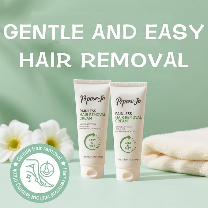 Gentle Painless Hair Removal Cream Contains No-irritating Ingredients Convenient Fast Two-in-one Hair Removal and Skin Care Product Suitable For All Skin Types
