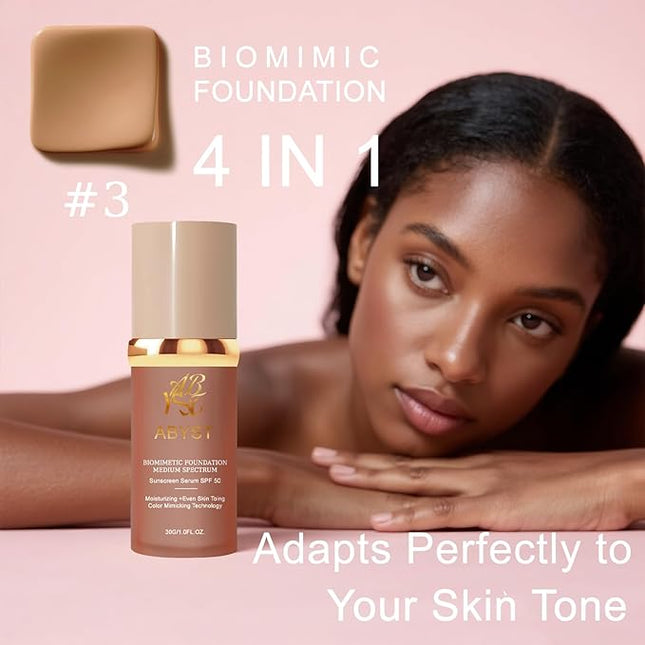 4-in-1 Magic Neutral-Tone Concealer | Korean Hydrating Full Coverage Foundation | Waterproof Color Balancer & Imperfection Eraser (#3 Tan)