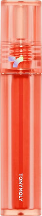TONYMOLY Perfect Lips Shocking Lip Tint – Long Lasting Semi-Permanent Lip Stain with Shea Butter & Argan Oil, Moisturizing Lightweight Formula for Smooth Lips, N01 Ruby Shocking, 0.37 fl oz