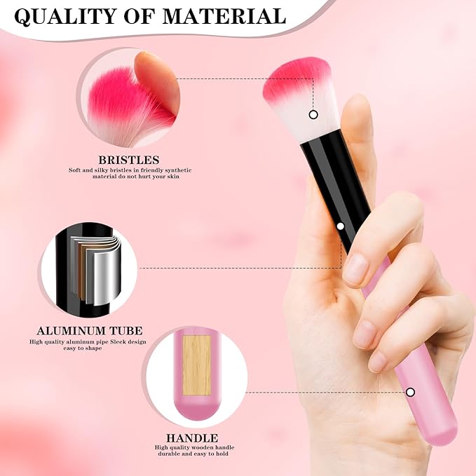 Makeup Brushes, VANDER 32pcs Makeup Brush Set Professional Soft Synthetic Foundation powder concealer blending Make up Brushes, eye shadow blush face brush set, Pink（Cosmetic bag not included）