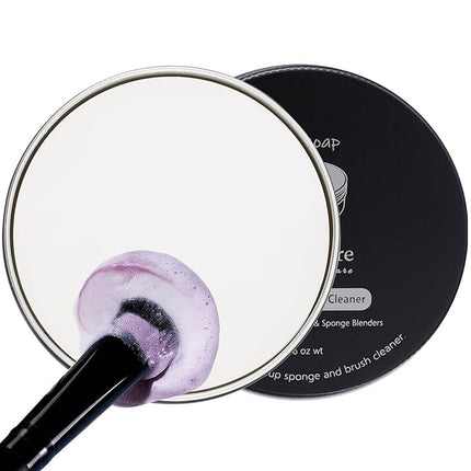 DUcare Makeup Brush Cleaner Shampoo Soap Solid Brush Cleaning Mat Removes Cosmetic Color Brush Cleaner Pad for Cleaning Makeup Sponges Brushes