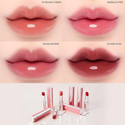 YNM Candy Gloss Balm 3g (10 DARK PLUM, 3g)(+9 colors) K-beauty, Tinted, Color Lipstick Balm, Glossy, Moisture, korean, Jello lips, Non-Sticky and Long-lasting