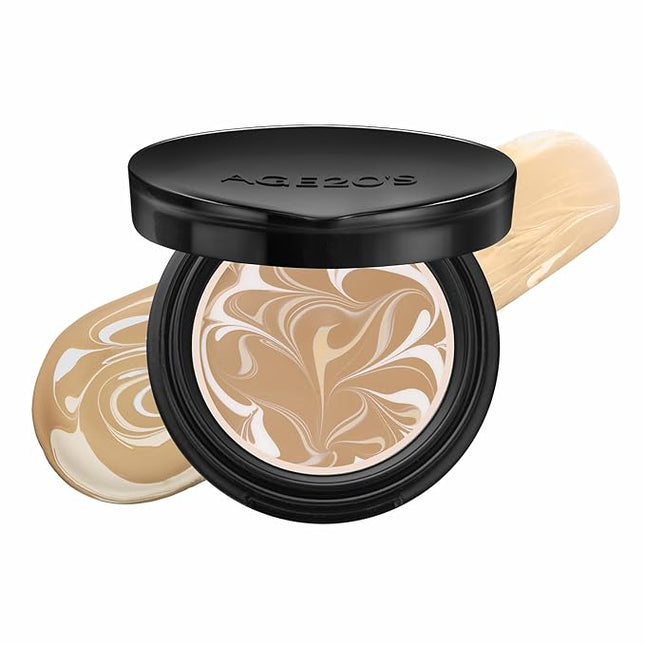 [MINI SIZE] AGE20'S Signature Essence Pact | 24W | Vegan Korean Cushion Foundation | Pack of 1 | Cream Foundation, Dewy & Glow Finish, Natural Coverage, SPF 50+ | 0.14 oz
