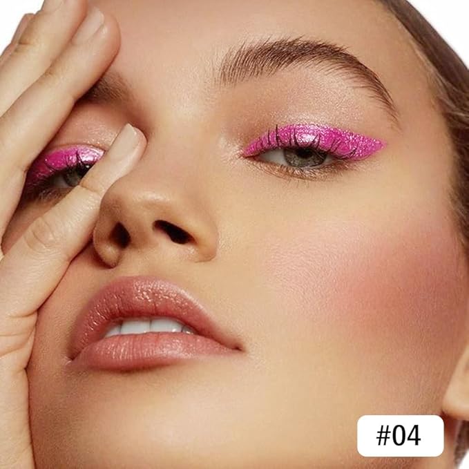 Kaely Gel Eyeliner Pencil for Women, Pearl Peach Red Eye Liner Waterproof Smudge Proof with Sharpener, Waterline Eye Makeup Liners, delineador de ojos contra el agua, Vegan & Cruelty-Free, 04