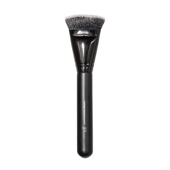 e.l.f. Contouring Brush, Makeup Brush For Creating Flawless Dimension & Sculpting, Use With Bronzer Powder, Liquids & Creams, Vegan & Cruelty-Free
