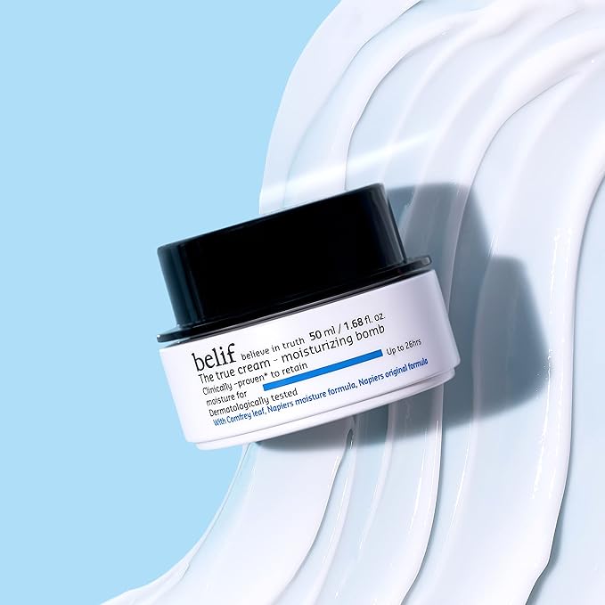 belif The True Cream Moisturizing Bomb with Oak Husk and Vitamin B | Moisturizer | Good for Dry Skin, Dryness Dullness, and Uneven Texture |For Normal, Dry Skin Types