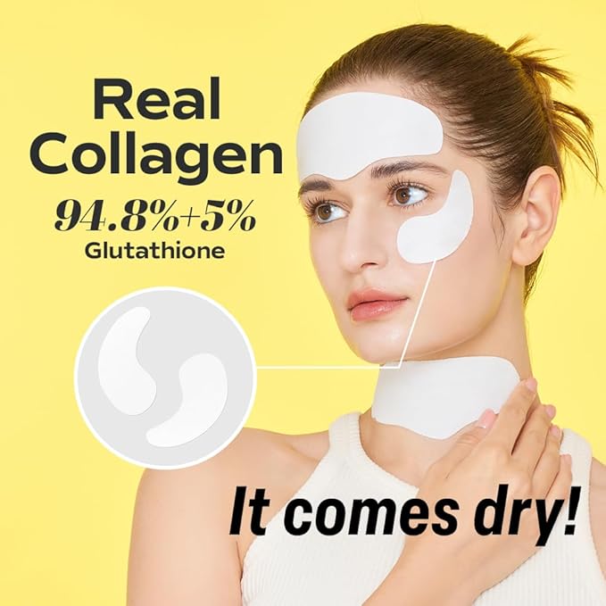 SUNGBOON EDITOR Melting Collagen Set (Deep Collagen Melting Patch 6pcs, Barrier Serum Mist), Real Collagen Care for Puffy Eyes and Neck Wrinkles, Best Gifts for Mom, Skincare Gift Sets for Mom