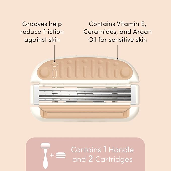 Kai Miness System Body Razor, Gentle Beauty Groomer for Hair Removal, Ideal for Sensitive Skin, Japanese Steel Removes Body Hair