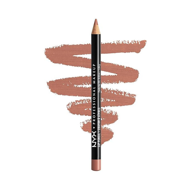 NYX PROFESSIONAL MAKEUP Slim Lip Pencil, Long-Lasting Creamy Lip Liner - Peakaboo Neutral