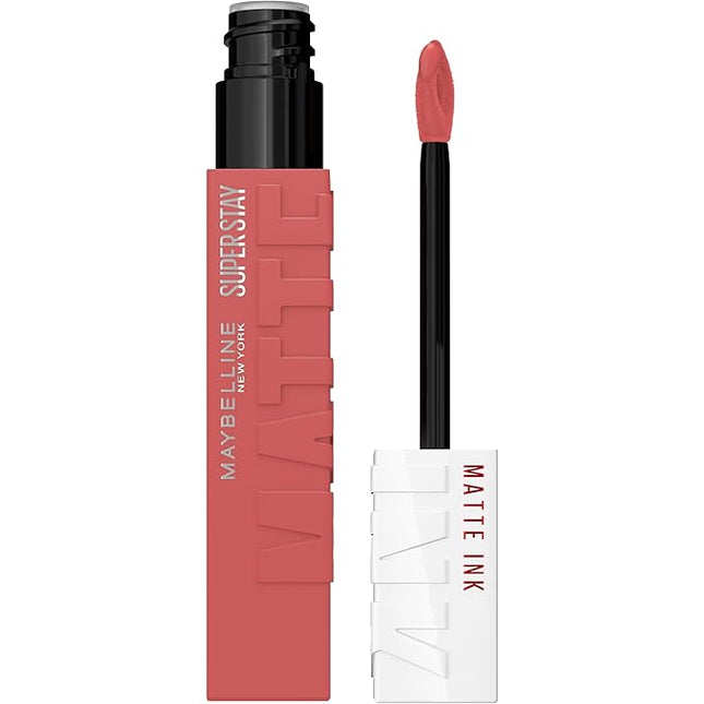 Maybelline Super Stay Matte Ink Liquid Lipstick Makeup, Long Lasting High Impact Color, Up to 16H Wear, Ringleader, Mauve Pink, 1 Count, Packaging May Vary