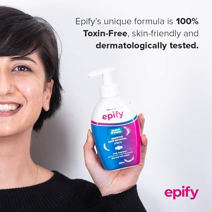 Epify Intimate Hair Removal Cream for Men and Women - Pubic, Bikini & Sensitive Areas (Pack of 6)