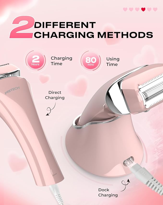 Electric Shaver for Women Rechargeable Wet Dry Electric Razor for Women, Waterproof Lady Shaver for Legs Arm Underarm Bikini Public Body Razor with One Extra Foil Blade