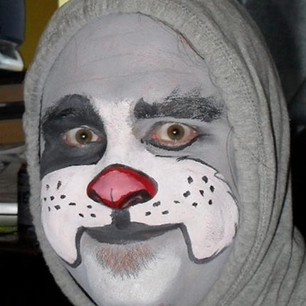 Go Ho 6 Colors Grey Face Body Paint,Cream Washable Formula Face Painting for Halloween Cosplay,Body Paint SFX Makeup Palette,Professional Face Paint Gray Vampire Zombie Makeup