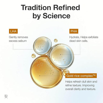 Gold Rice Energy Softening Essence – Daily Gentle Exfoliator with LHA & PHA, for Smooth Texture and Radiant Glow, Vegan Korean Beauty (2.70 fl.oz / 80ml)