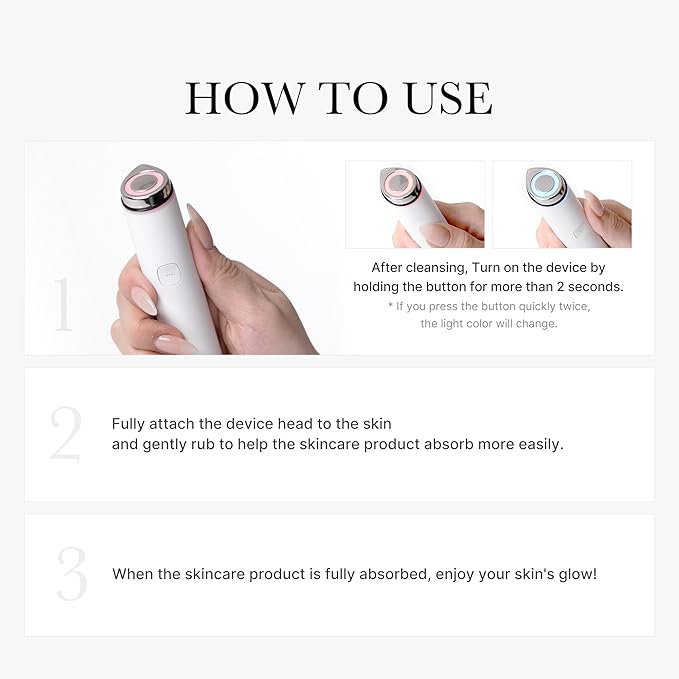 medicube Mini Booster Pro White | Affordable At-Home Facial Skin Care Tool for Beginners - Portable Glow Booster for Glass Skin, Boosting Skin Care Absorption, Skin care for teens, Korean Skin Care