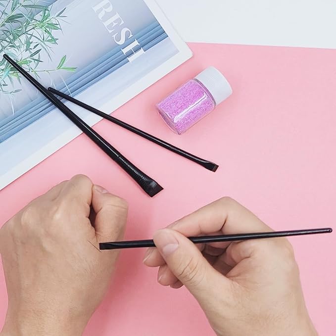 15 Pcs Eye-liner Brush Set, 3 Styles Fine Angled Eye Liner Brushes, Eyebrow Concealer Brush, Ultra Thin Slanted Flat Angled Precision Eyebrow Makeup Brush for Beauty Cosmetic Tool, Black