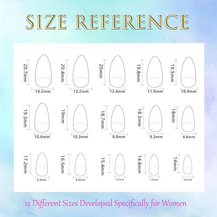 Flower Press on Nails Short Almond Fall Nails Press ons Short Fake Nails with Floral Design Glue on Nails Glossy Floral False Nails Reusable Full Cover Acrylic Stick on Nails for Women Girls 30 Pcs