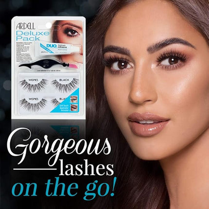 Ardell Deluxe Pack Wispies with Applicator, #68947, 0.07 Pound