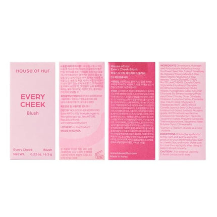 House of Hur Every Cheek Blush | Hydrating Moisture Blush Stick | Super Food Extracts | 0.23 Oz (5 Colors) (Mad for Fuschia)