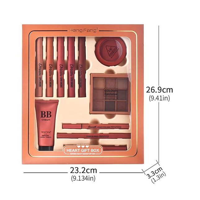 LAMUSELAND All in One Makeup Kit, 11-Piece Women Complete Makeup Kit, a Must-Have Gift Set for Beginners or Professional Makeup Sets Beginners. (9091E-A)