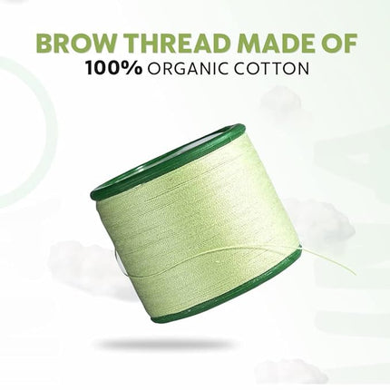 MINA iBROW Thread 1 Spool X 300m | Eyebrow Organic Cotton Thread |Tool for Upper Lip Chin Forehead Ibrow Hair Removal | for Perfect Eyebrow Sculpting | Pack of 6