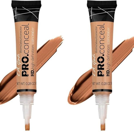L.A. Girl HD Pro.Conceal, Warm Honey GC982 (Pack of 2)