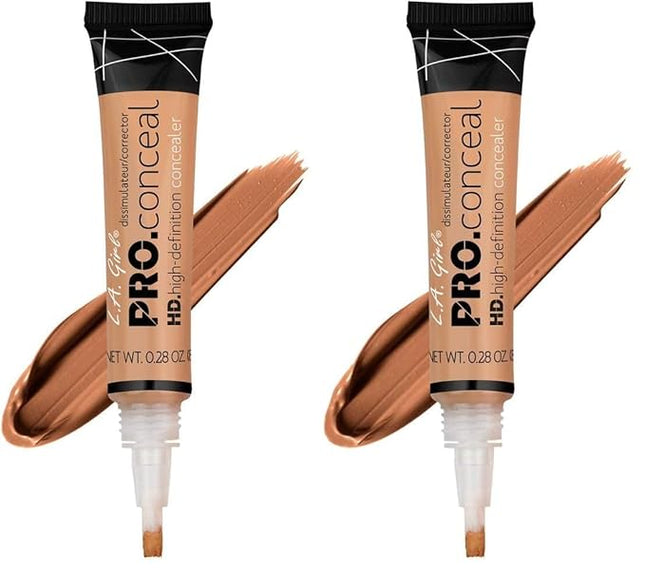 L.A. Girl HD Pro.Conceal, Warm Honey GC982 (Pack of 2)