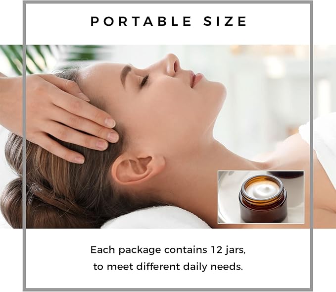 1 Oz Amber Round Glass Jars with Gold Lid, Empty Glass Containers with Inner Liners, Refillable Cosmetic Vials for Cream, Lotion, Ointment (12 PCS)