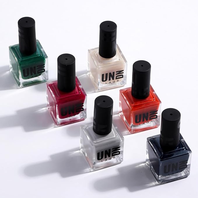 UNDN Vegan Nail Polish - Chiseled - Bone White Nail Polish - Neutral Shade Fingernail Polish for Women and Men - Long Lasting, Cruelty Free - 0.5 oz