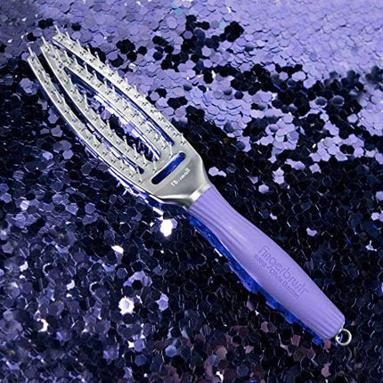 Olivia Garden Finger Brush Scalp-Hugging & Vented Paddle Hair Brush FB-SM (Small)