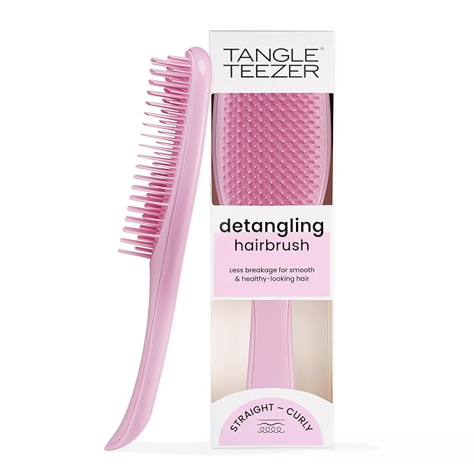 Tangle Teezer Ultimate Detangler Brush for Wet & Dry Hair, Eliminates Knots & Reduces Breakage for All Hair Types, Amazon Exclusive Rosebud
