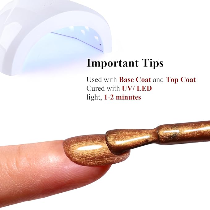 Pearl Gel Nail Polish,Champagne Glitter Gel Nail Polish Sparkle Shimmer Gel Glitter Nail Polish Fall Winter Soak off LED UV Gel Nail Polish for Art DIY Manicure 15ML