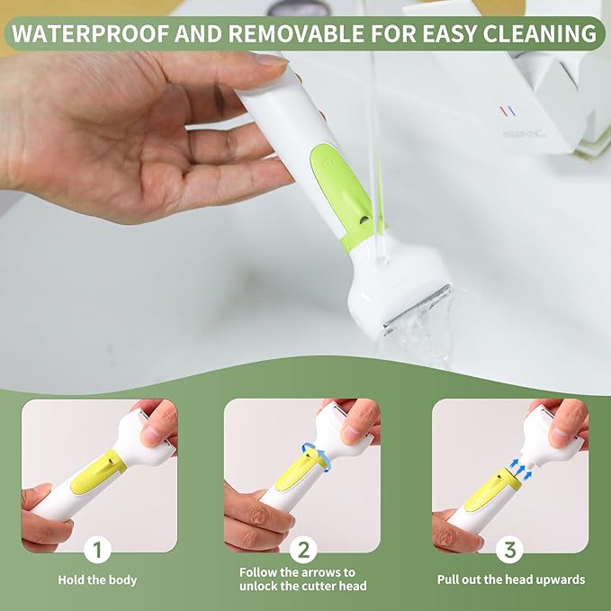 Electric Razors for Women, 4-in-1 Painless Shaver for Face, Bikini, Body & Underarms, Waterproof Cordless Foil Shaver for Wet/Dry Use with LED Light, USB Charging, Travel Bag