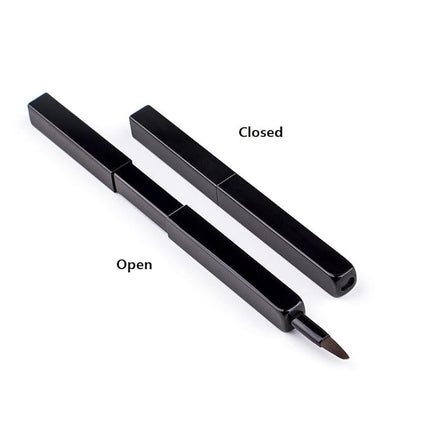 Exquisite Professional Lip Brush Applicators-Retractable Lipstick Brushes- Lipstick Gloss Makeup Brush Tool For Women and Girls (Black)