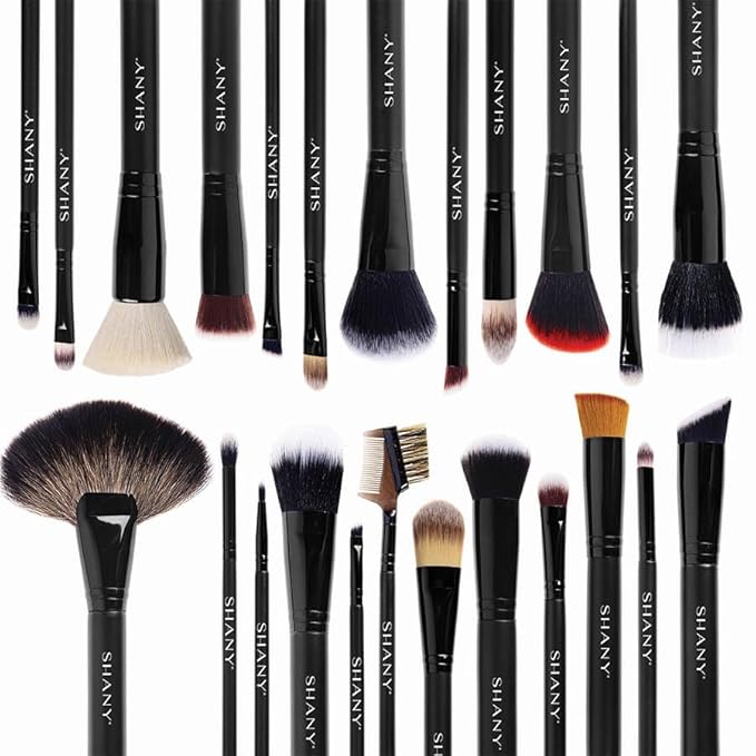 SHANY Makeup Brushes The Masterpiece Pro Signature Makeup Brush Set - Foundation Powder Concealers Eye Shadow brushes, Synthetic Bristle with Wooden handles, Premium Gift Packaging - 24pcs