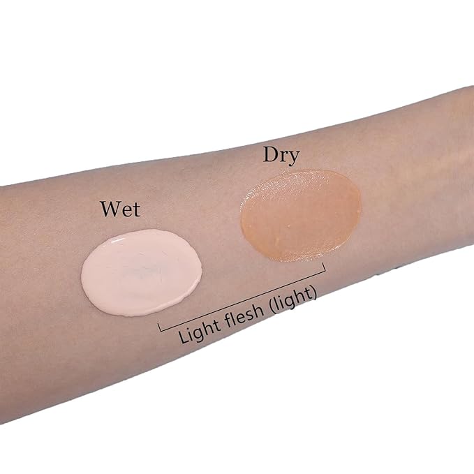 BOBISUKA Light Flesh Liquid Latex, Halloween Costume, Zombie Makeup, SFX Special Effect Make Up for Face and Body, 4.92 FL.OZ (Light color)