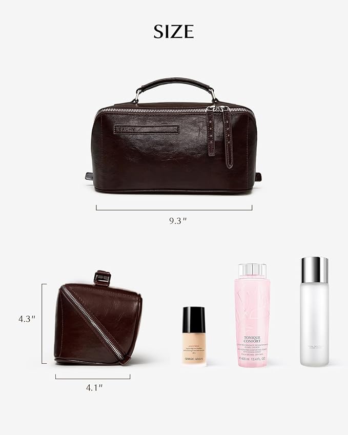 EACHY Travel Makeup Bag,Large Capacity Cosmetic Bags for Women,Waterproof Portable Pouch Open Flat Toiletry Bag Pattern Makeup Bag