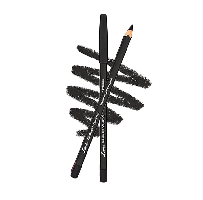 Sorme Treatment Cosmetics Smearproof Eyeliner 0.16oz | Long Lasting Black Waterproof Eyeliner Pencil | Smudge-Proof Waterline Eyeliner | Cruelty-Free and Gentle Pencil Eyeliner