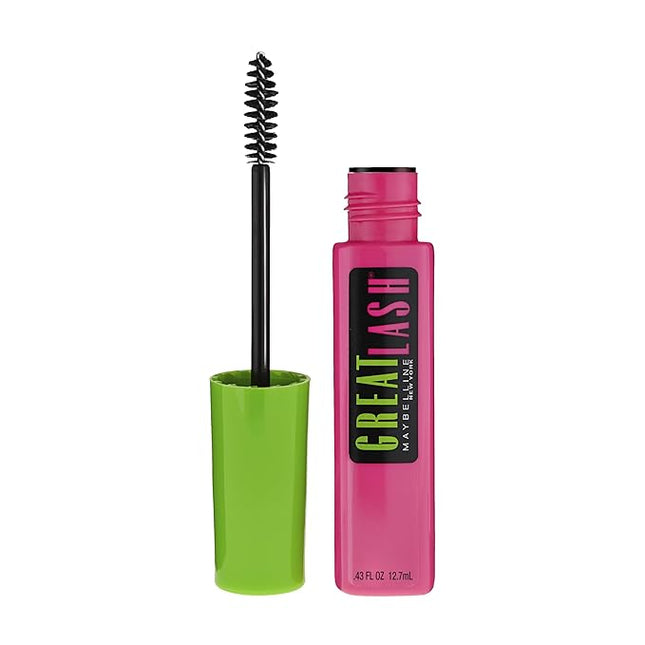 Maybelline Great Lash Washable Mascara Makeup, Volumizing Lash-Doubling Formula That Conditions As It Thickens, Brownish Black, 1 Count