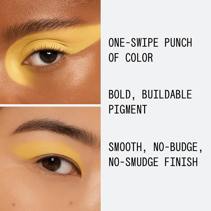 about-face Matte Fluid Eye Paint Incoming – High-Pigment Liquid Eyeshadow, Long-Lasting, No-Budge Matte Finish, Vegan & Cruelty-Free (Mellow Yellow)