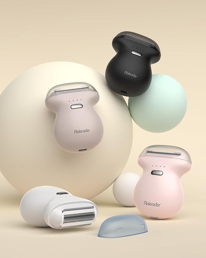 Mini Electric Shaver for Women, Travel Body Hair Trimmer Hair Removal Razor with LED Display, Waterproof Wet/Dry Use Type-C Charging, On-The-Go Skin