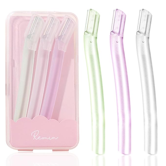 wanheart Women's Facial Shaver (3-pack), for hair removal, face, and eyebrows, with gentle exfoliating blades (3)